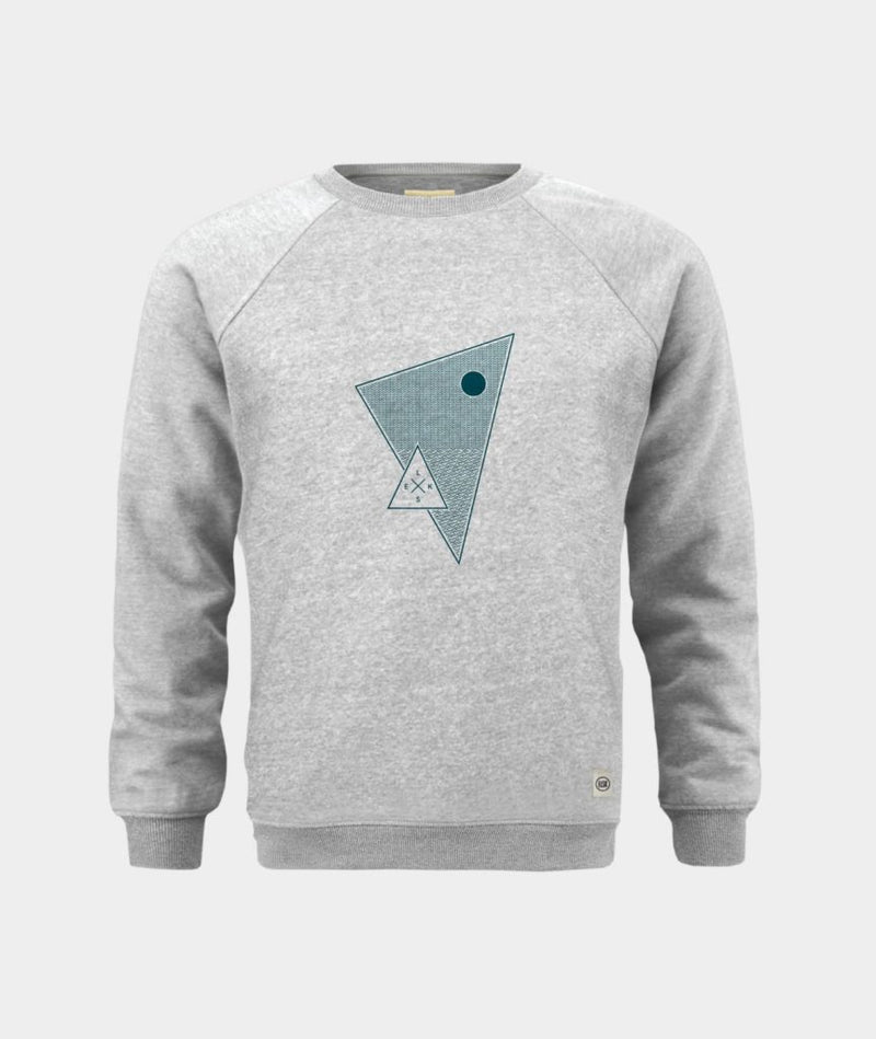 1750 | ELSK® RIM MEN'S CREWNECK | LIGHT GREY