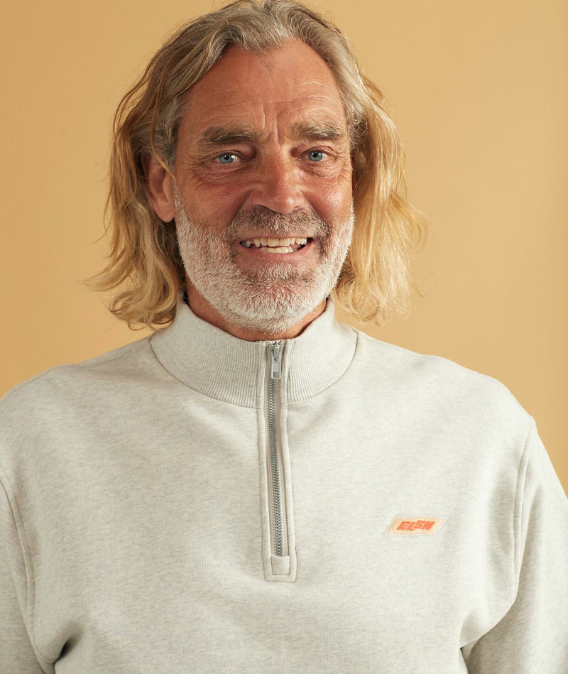 02033 | ELSK TECH PCH EGON MEN'S HALFZIP | SNOW MELANGE