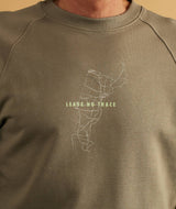 02044 | ELSK MAP TVÆRS MEN'S CREWNECK | SMOKEY OLIVE