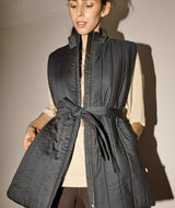 19000 | MY x ELSK ASTA QUILTED VEST | PIRATE BLACK