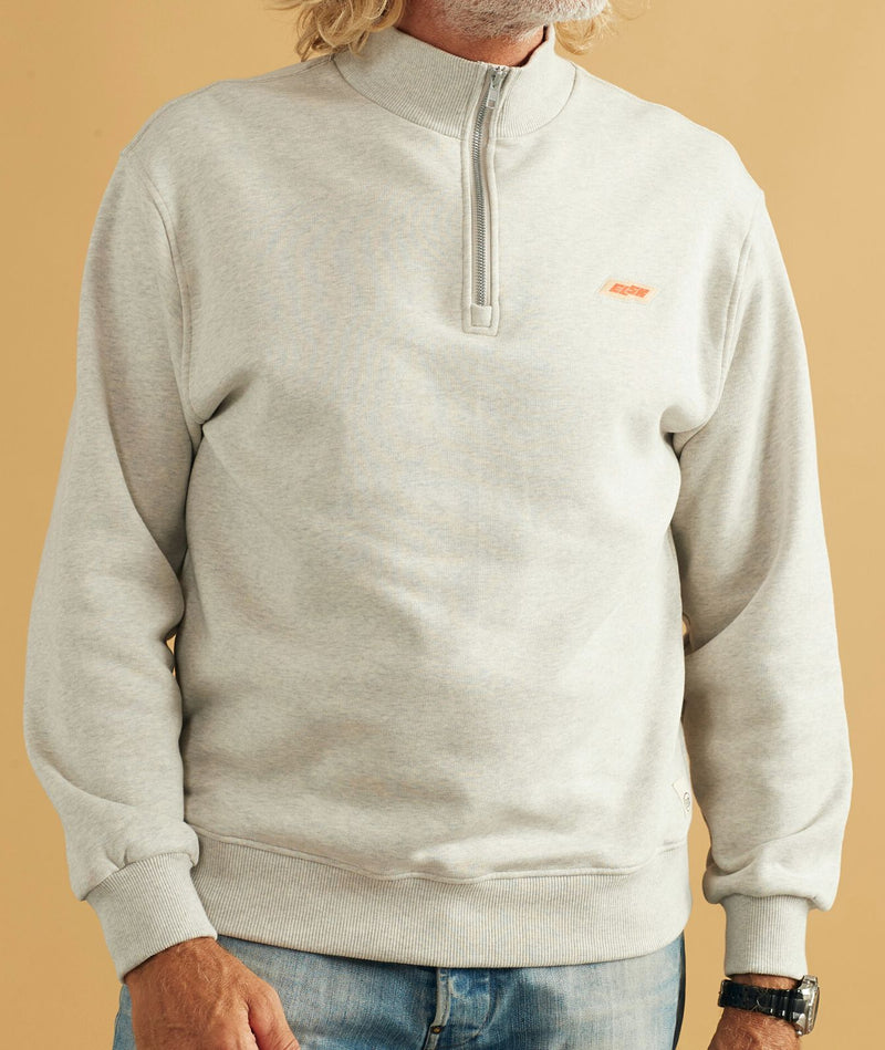 02033 | ELSK TECH PCH EGON MEN'S HALFZIP | SNOW MELANGE