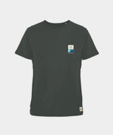 RE.ELSK 01008 | ELSK® BAGSØ2 PCH BRUSHED T-SHIRT | STONE GREEN