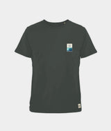 RE.ELSK 01008 | ELSK® BAGSØ2 PCH BRUSHED T-SHIRT | STONE GREEN