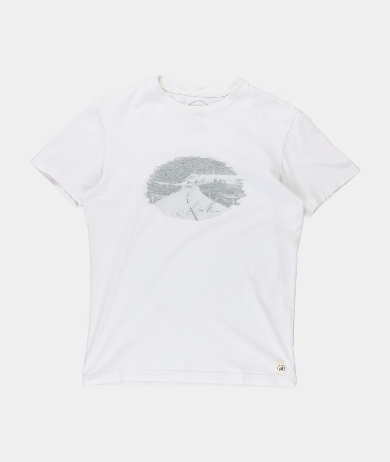 RE.ELSK 01114 | KYSTVEJ ESSENTIAL MEN'S T-SHIRT | WHITE