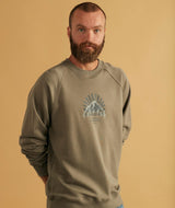RE.ELSK 02041 | ELSK ISBJERG TVÆRS MEN'S CREWNECK | SMOKEY OLIVE