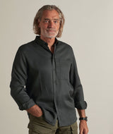 RE.ELSK 04004 | ELSK HUGO MEN'S BUTTON DOWN SHIRT | PIRATE BLACK