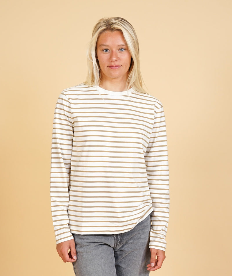 STRIPED WOMEN'S CASUAL LS T-SHIRT