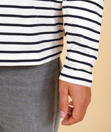 STRIPED WOMEN'S CASUAL LS T-SHIRT