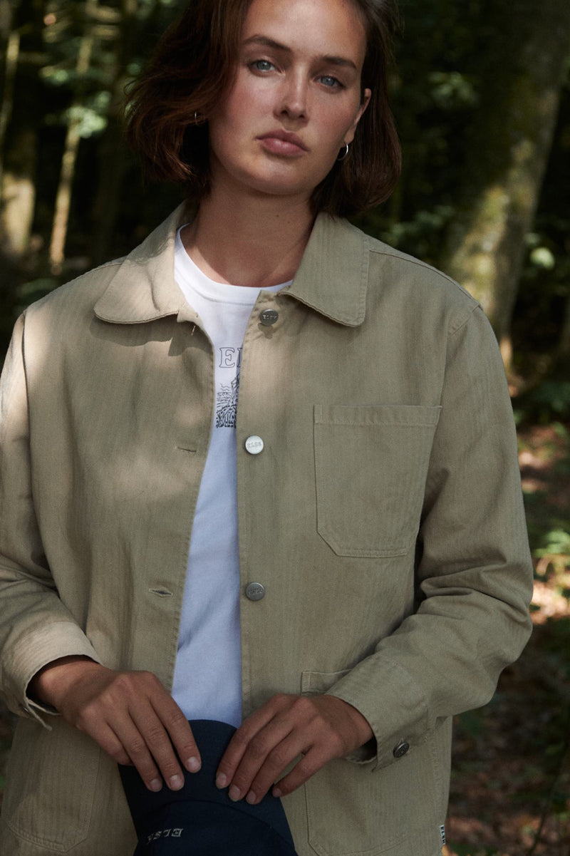COURTNEY WOMEN'S HERRINGBONE OVERSHIRT