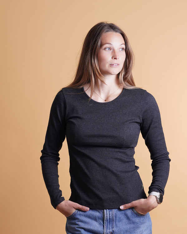 RIB WOMEN'S LS T-SHIRT