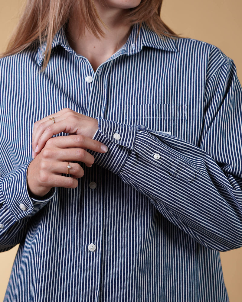 HICKORY STRIPED WOMEN'S SHIRT