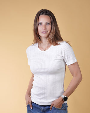 POINTELLE WOMEN'S T-SHIRT