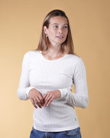 POINTELLE WOMEN'S LS T-SHIRT
