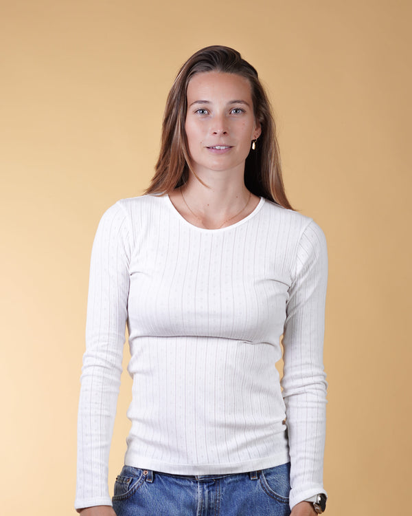 POINTELLE WOMEN'S LS T-SHIRT