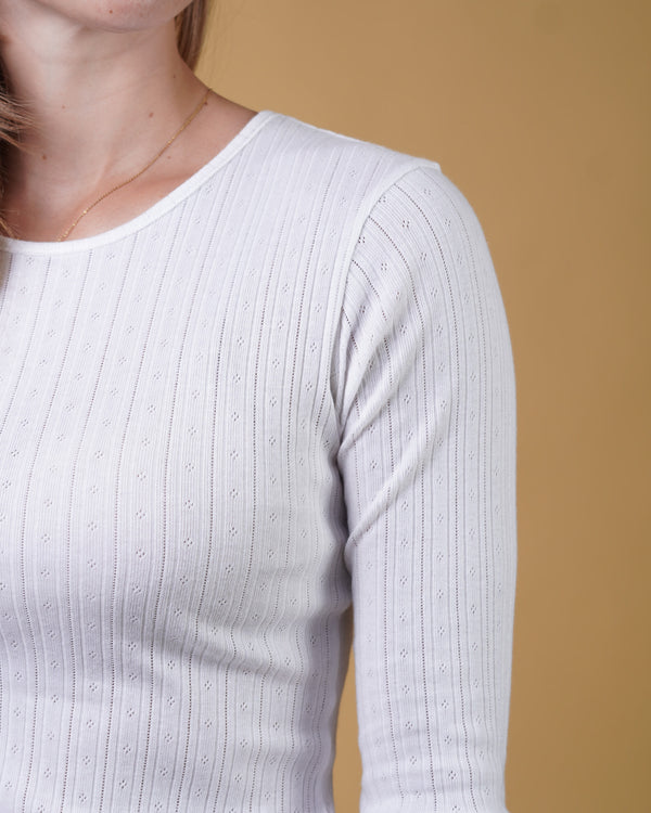POINTELLE WOMEN'S LS T-SHIRT