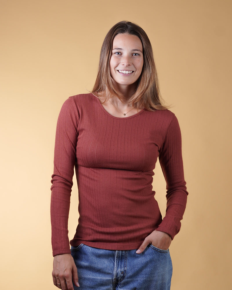 POINTELLE WOMEN'S LS T-SHIRT
