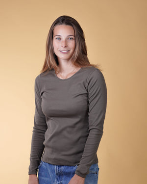 RIB WOMEN'S LS T-SHIRT