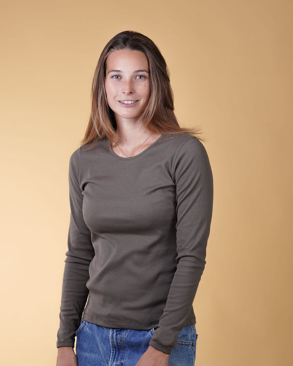 RIB WOMEN'S LS T-SHIRT