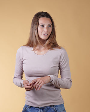 RIB WOMEN'S LS T-SHIRT