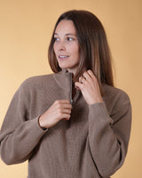 HALFZIP ORGANIC COTTON WOMEN'S KNIT