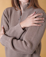 HALFZIP ORGANIC COTTON WOMEN'S KNIT