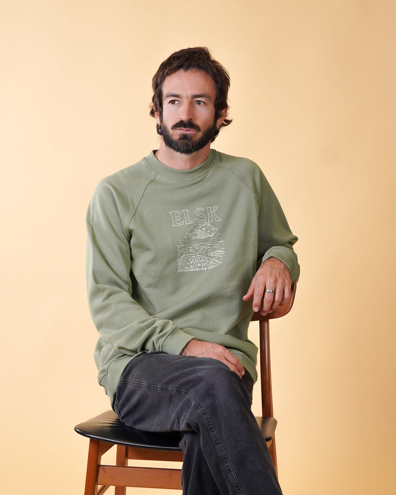 WIND MEN'S RAGLAN CREWNECK
