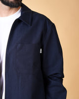 HERRINGBONE ZIP MEN'S OVERSHIRT