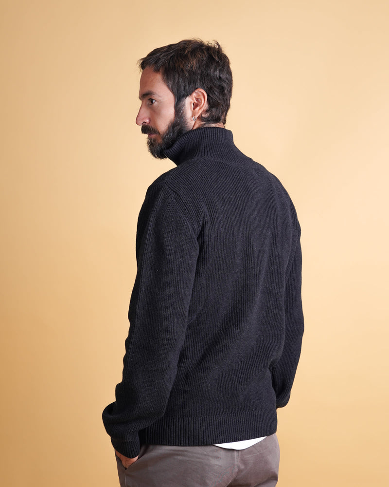 HALFZIP ORGANIC COTTON MEN'S KNIT