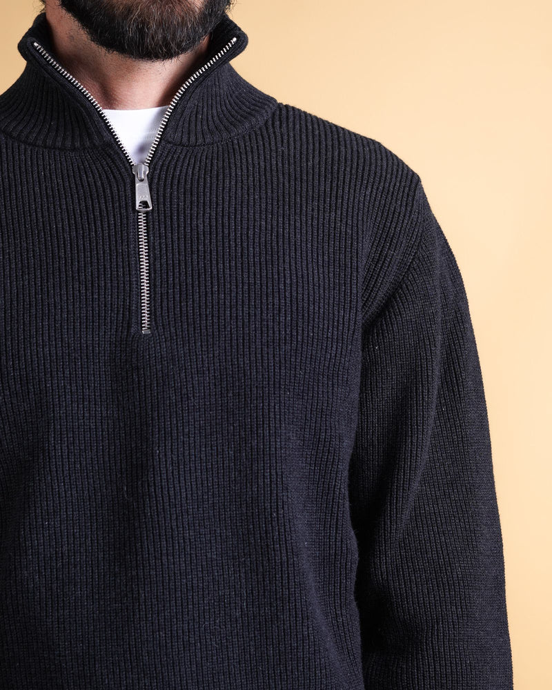 HALFZIP ORGANIC COTTON MEN'S KNIT