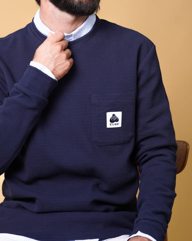 WAFFLE MEN'S POCKET LONGSLEEVE
