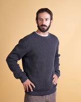 O-NECK ORGANIC COTTON MEN'S KNIT