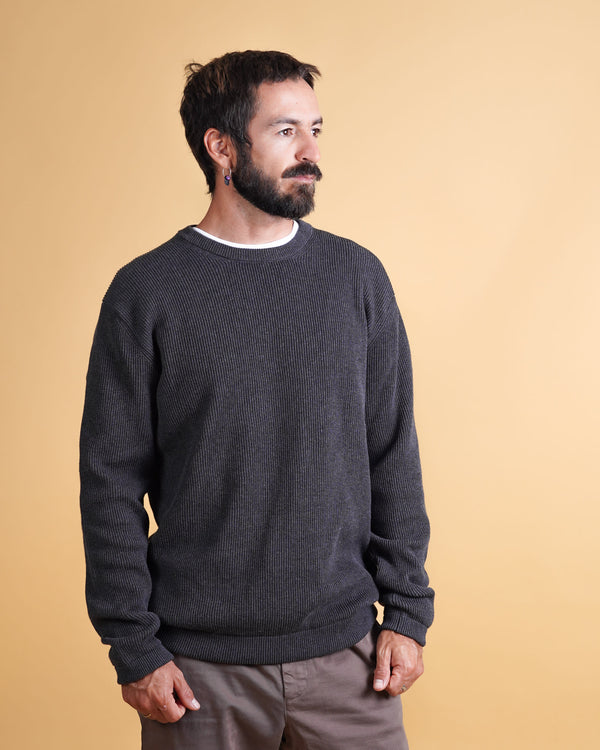 O-NECK ORGANIC COTTON MEN'S KNIT