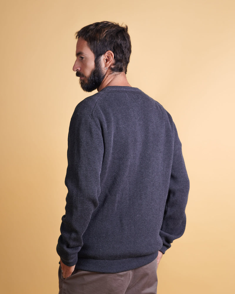 O-NECK ORGANIC COTTON MEN'S KNIT
