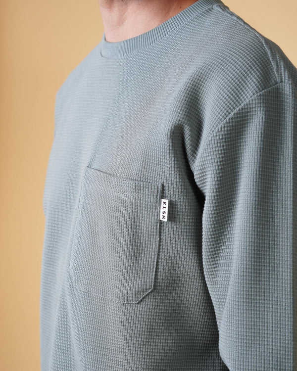 WAFFLE MEN'S POCKET LONGSLEEVE