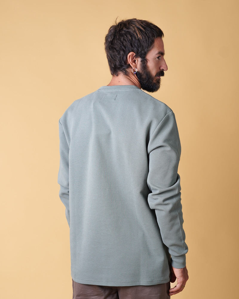 WAFFLE MEN'S POCKET LONGSLEEVE