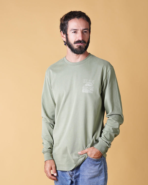 WIND CH MEN'S BRUSHED LS T-SHIRT
