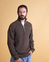 HALFZIP ORGANIC COTTON MEN'S KNIT