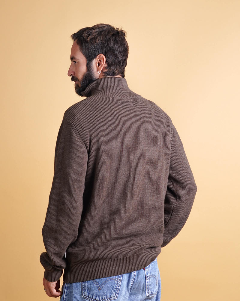 HALFZIP ORGANIC COTTON MEN'S KNIT