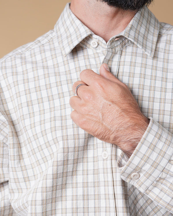 CHECKED MEN'S RELAXED SHIRT