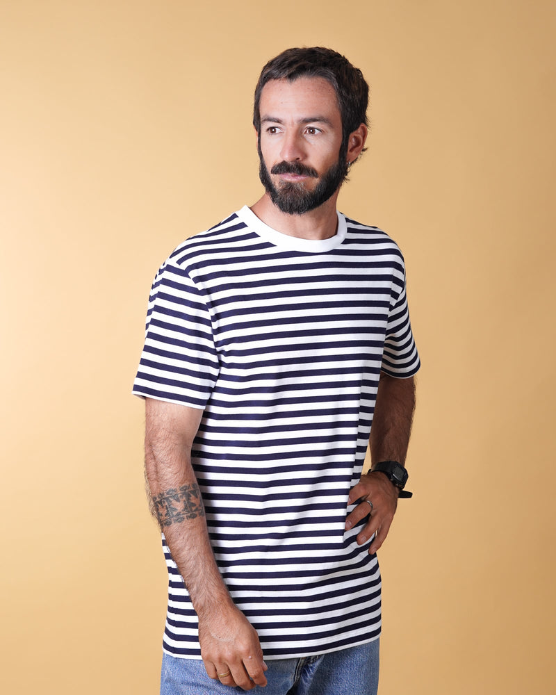 STRIPED MEN'S BASIC T-SHIRT
