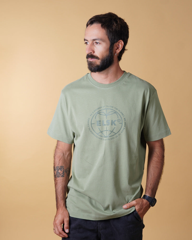 STATEMENT GLOBE MEN'S BRUSHED T-SHIRT