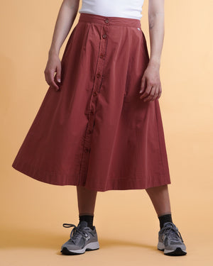 POPLIN WOMEN'S SKIRT