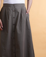 POPLIN WOMEN'S SKIRT