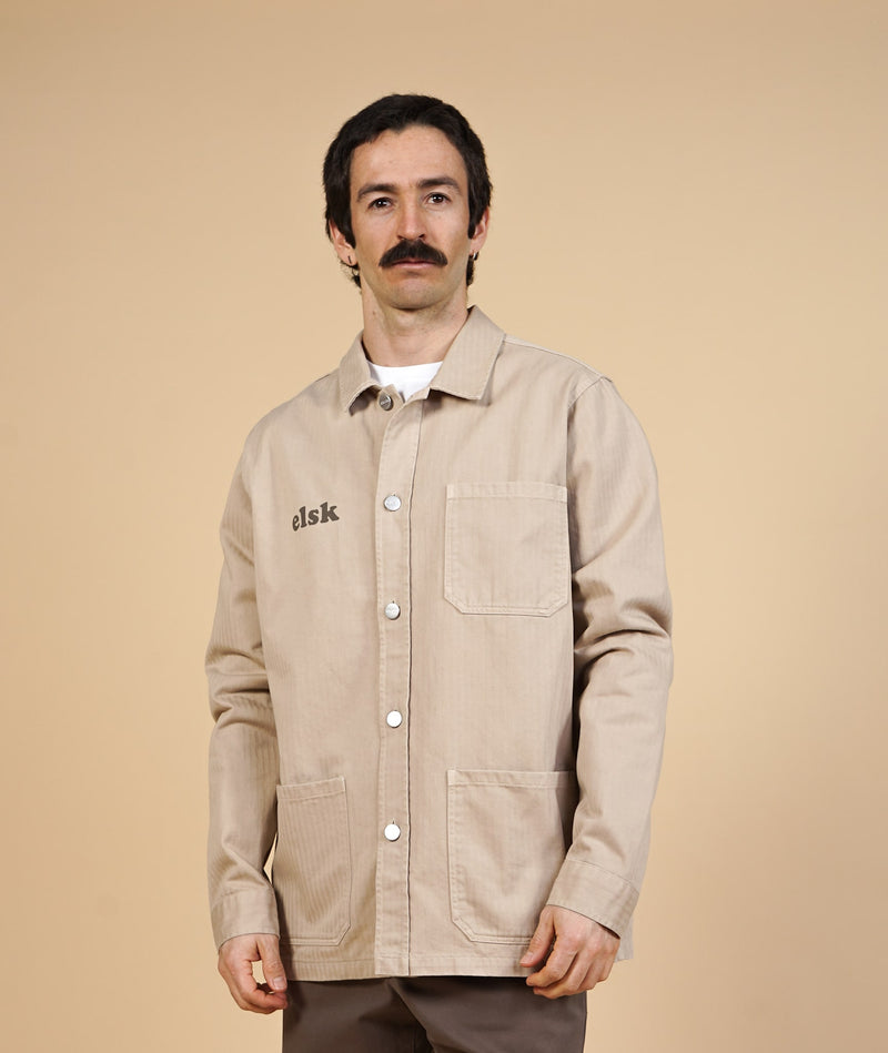 HERRINGBONE MEN'S BP OVERSHIRT