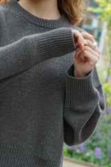 ROUNDNECK WOMEN'S RECYCLED WOOL KNIT