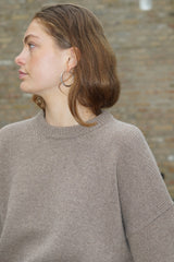 ROUNDNECK WOMEN'S RECYCLED WOOL KNIT