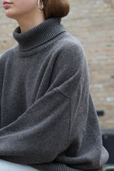 HIGHNECK WOMEN'S RECYCLED WOOL KNIT