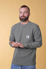 WAFFLE MEN'S POCKET LONGSLEEVE