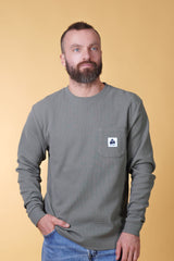 WAFFLE MEN'S POCKET LONGSLEEVE