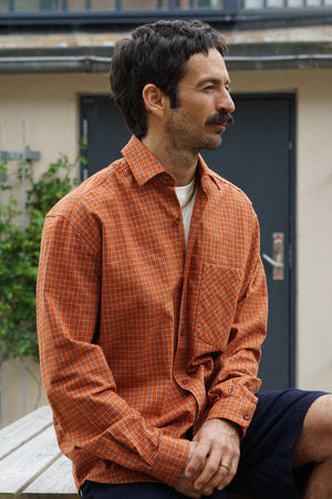 CHECKED MEN'S RELAXED SHIRT